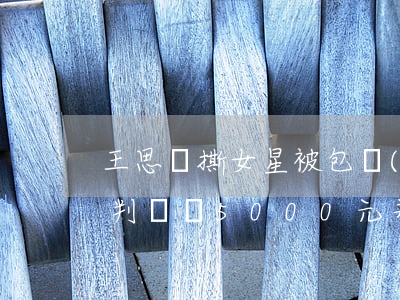 王思聰撕女星被包養(yǎng)案一審宣判 賠償5000元并公開道歉，然后呢？